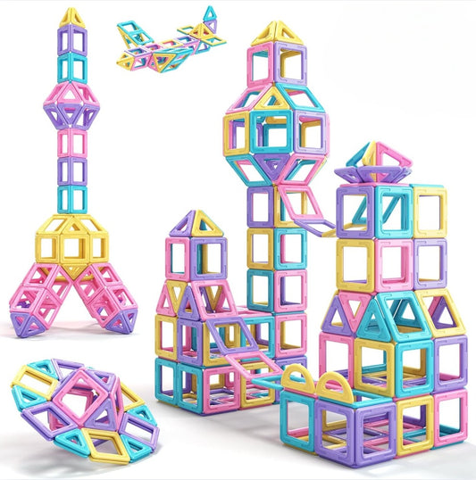 Magnetic Tiles Building Blocks for Toddlers