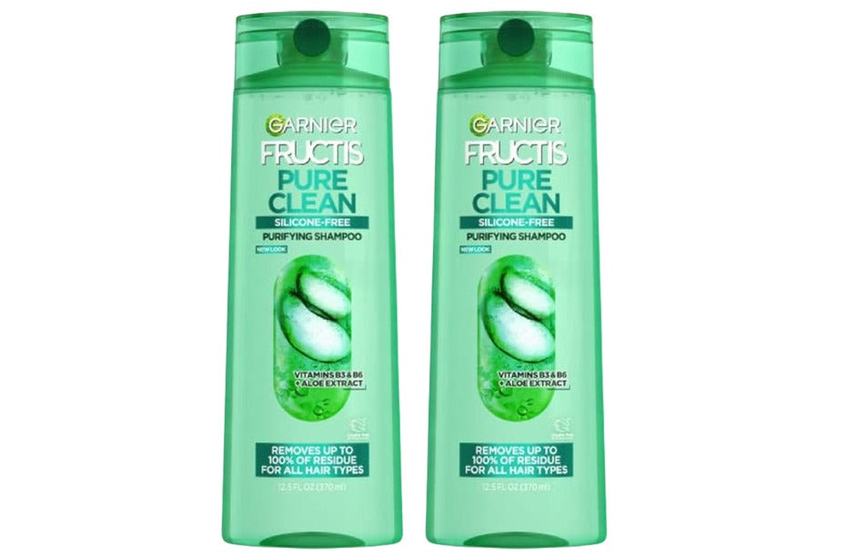 2 Count Garnier Pure Clean Purifying Shampoo 12.5oz