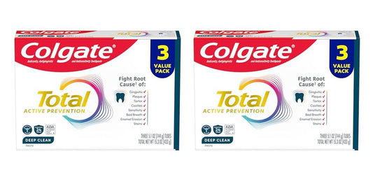 6 Pack Colgate Total Deep Clean Fluoride Toothpaste