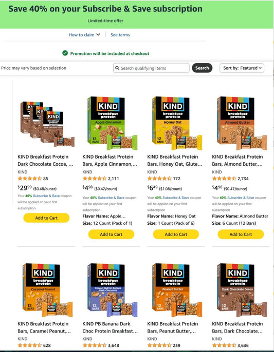 Kind Bars Assorted Snack Bars