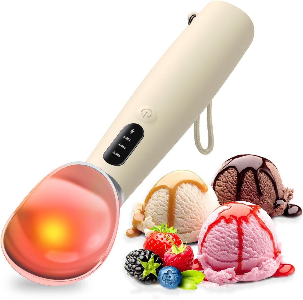 Rechargeable Heated Electric Ice Cream Scoop