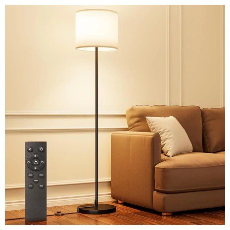 Dimmable LED Floor Lamp with 12W Bulb