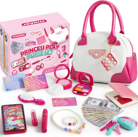27 Piece Princess Toy Set with Handbag and Jewelry