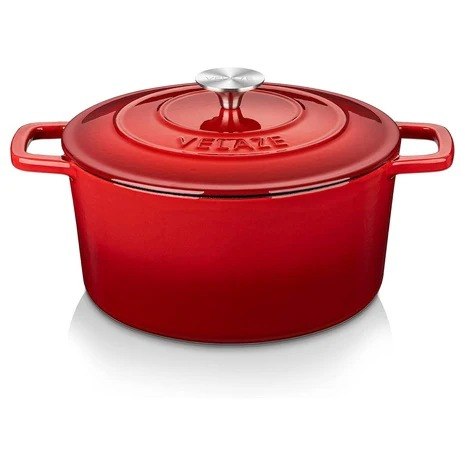 6 Quart Enameled Cast Iron Dutch Oven with Lid