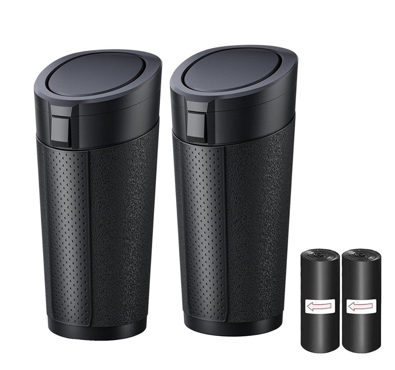 2 Pack Leakproof Car Trash Can with Lid
