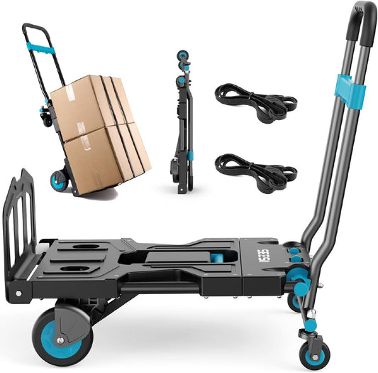 2-in-1 Folding Hand Truck Dolly Cart Portable