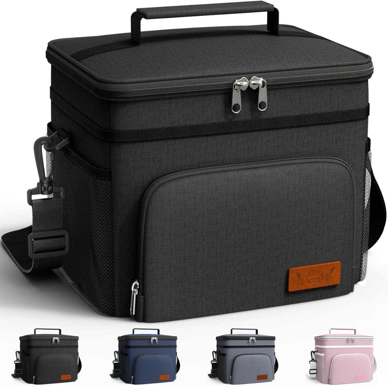 Insulated Leakproof Cooler Lunch Box with Pockets