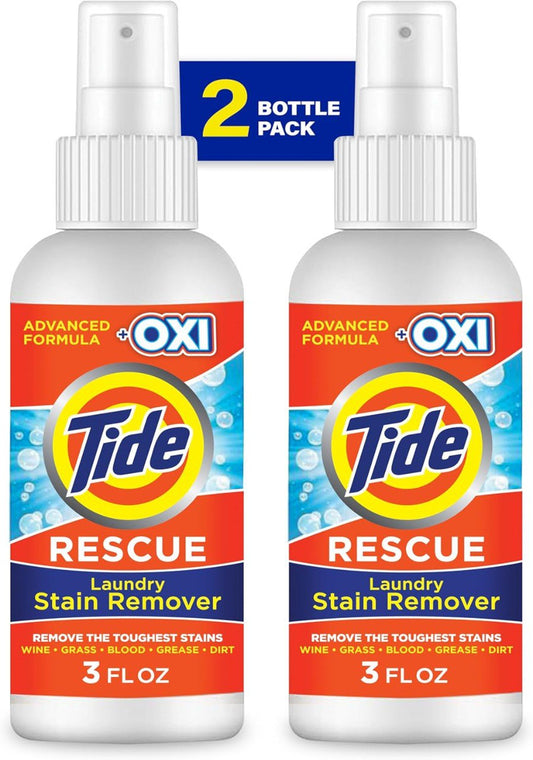 2 Pack Travel Laundry Stain Remover Spray, 3 Ounce