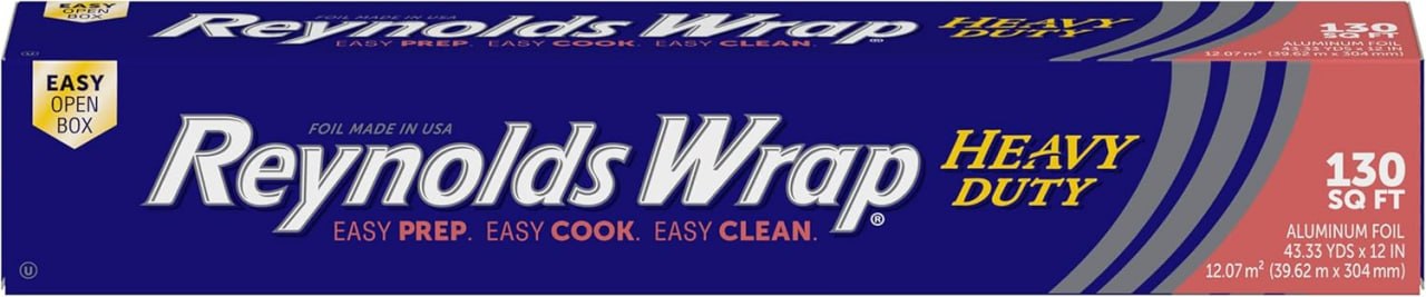 130 Sq Ft Heavy Duty Aluminum Foil Roll