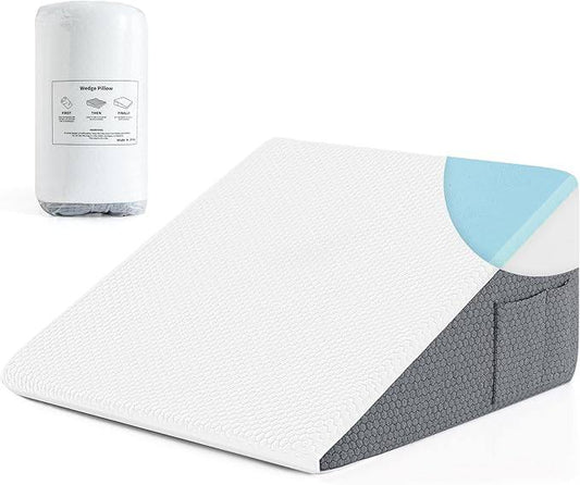 12 Inch Wedge Pillow Memory Foam for Sleeping