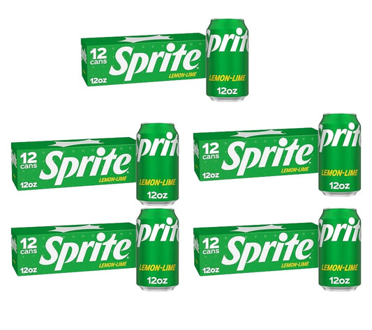 60 Pack 12fl oz Sprite Lemon-Lime Soda