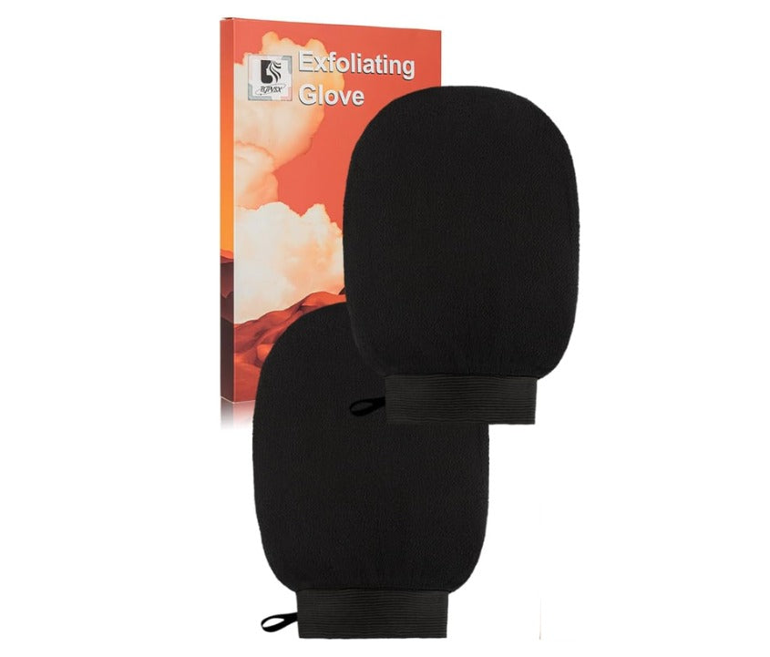 2 Pack Exfoliating Body Scrubber Mitts for Skin
