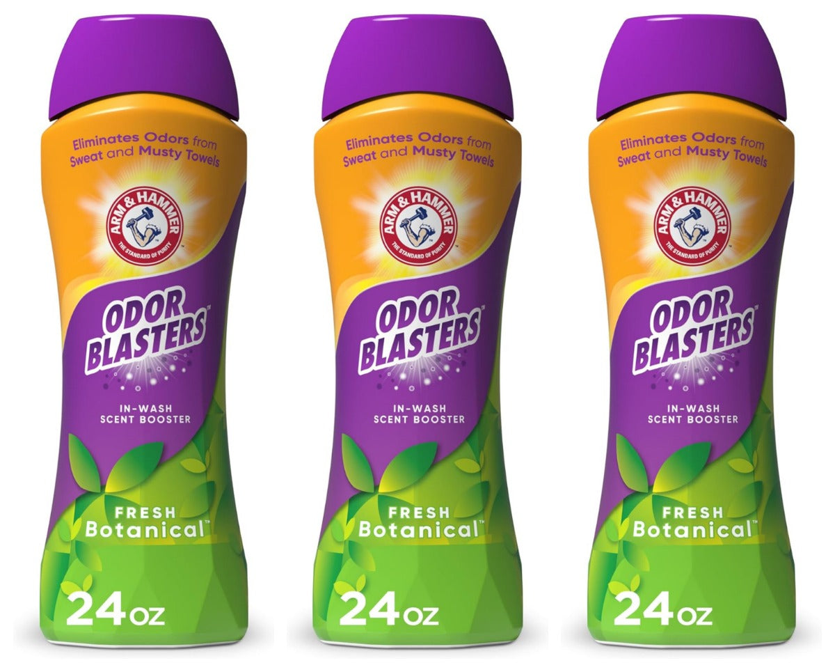 3 Bottles 24 Ounce Arm & Hammer Odor Blasters Scent Booster