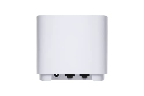 ASUS ZenWiFi AX Mini,Mesh WiFi 6 System (AX1800 XD4 3PK)-Whole Home Coverage up to 4800 sq.ft & 5+ Rooms, AiMesh, White