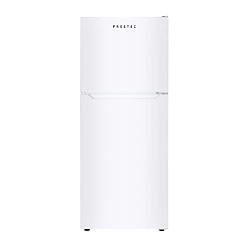 Frestec 12.1 CU' Refrigerator with Freezer, Apartment Size Refrigerator Top Freezer, 2 Door Fridge with Adjustable Thermostat Control, Freestanding, Door Swing, White (FR 1202 WH)