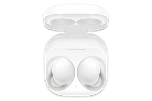SAMSUNG Galaxy Buds 2 True Wireless Earbuds Noise Cancelling Ambient Sound Bluetooth Lightweight Comfort Fit Touch Control US Version, White