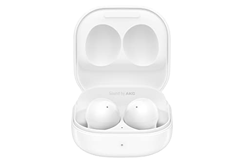 SAMSUNG Galaxy Buds 2 True Wireless Earbuds Noise Cancelling Ambient Sound Bluetooth Lightweight Comfort Fit Touch Control US Version, White