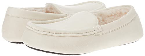 Amazon Essentials Women's Moccasin Slipper, Light Beige, 13