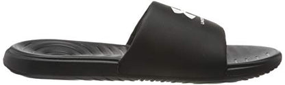 Under Armour Men's Ansa Fixed Strap Slide Sandal, Black (004)/Black, 11