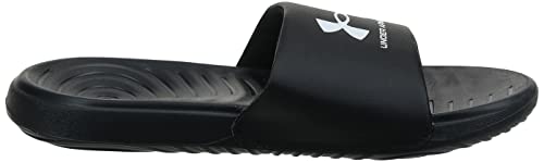 Under Armour boys Ansa Fix Slide Sandal, Black (004)/ Black, 1 Little Kid US