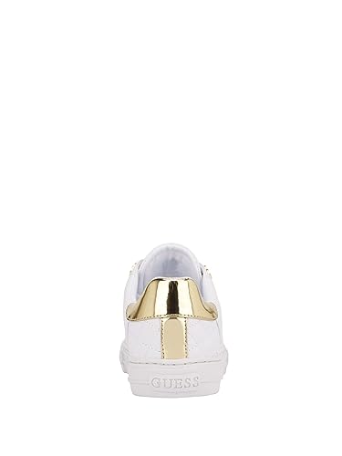 Guess Women's Loven Sneaker, White, 7.5