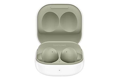 SAMSUNG Galaxy Buds 2 True Wireless Earbuds Noise Cancelling Ambient Sound Bluetooth Lightweight Comfort Fit Touch Control US Version, Olive Green