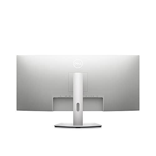 Dell S3422DW Curved Monitor - 34-inch WQHD (3440 x 1440) Display, 1800R Curved Screen, Built-in Dual 5W Speakers, 4ms Grey-to-Grey Response Time, 16.7 Million Colors - Silver