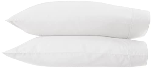 Amazon Aware 100% Organic Cotton 300 Thread Count Pillowcase, Standard Set, King, White, 2 Pack, 40" x 20"