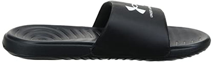 Under Armour Men's Ansa Fixed Strap Slide Sandal, Black (004)/Black, 11