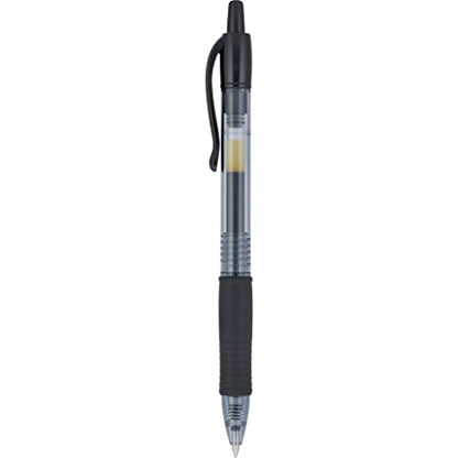 PILOT G2 Premium Refillable & Retractable Rolling Ball Gel Pens, Fine Point, Black Ink, 5-Pack (31078)
