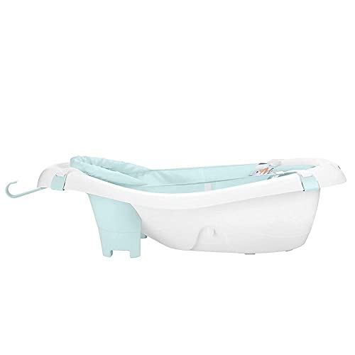 Fisher-Price Baby to Toddler Bath 4-In-1 Sling ‘N Seat Tub with Removable Infant Support and 2 Toys, Pacific Pebble