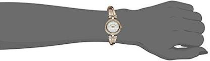 Anne Klein Women's AK/1868GBST Premium Crystal-Accented Gold-Tone Bangle Watch and Bracelet Set