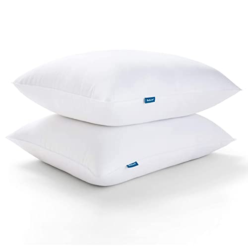 Bedsure Pillows King Size Set of 2 - Bed Pillows 2 Pack Hotel Quality, Medium Supportive King Size Pillows, Fluffy Pillow for Side and Back Sleeper