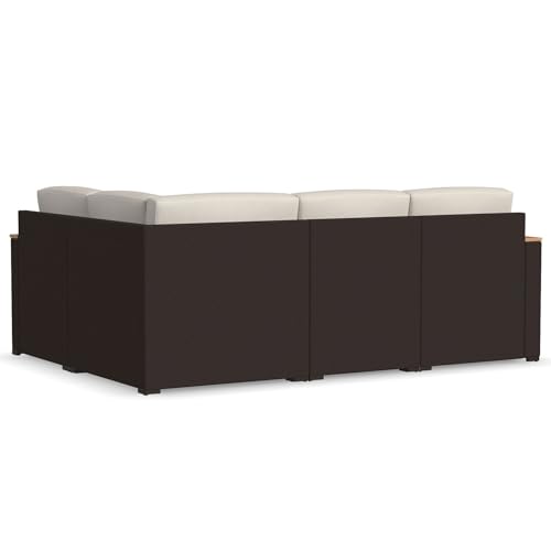 Homestyles 6800-40 4-Seat Sectional, Beige/Brown