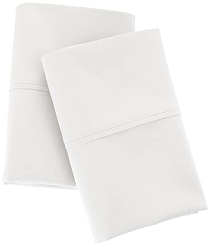 Amazon Aware 100% Organic Cotton 300 Thread Count Pillowcase, Standard Set, King, White, 2 Pack, 40" x 20"