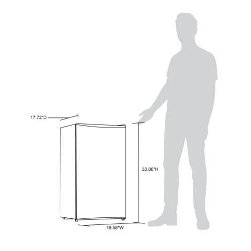 NewAir 3.3 Cu. Ft. Compact Mini Refrigerator with Freezer, Can Dispenser and Energy Star, Perfect for Dorm Rooms, Bedrooms, Home Offices, and RV Vans