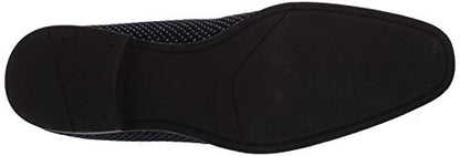 Stacy Adams Mens Swagger Studded Ornament Slip-on Driving Style Loafer, Navy, 9