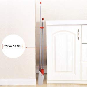 Broom and Dustpan for Home/Broom with Dustpan Combo Set/Dust Pan with Long Handle for Kitchen Room Office Lobby Floor Use Upright Standing Dustpan Indoor Broom Set