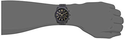 Michael Kors Men's Lexington Stainless Steel Analog-Quartz Watch with Stainless-Steel Strap, Black, 22 (Model: MK8603)