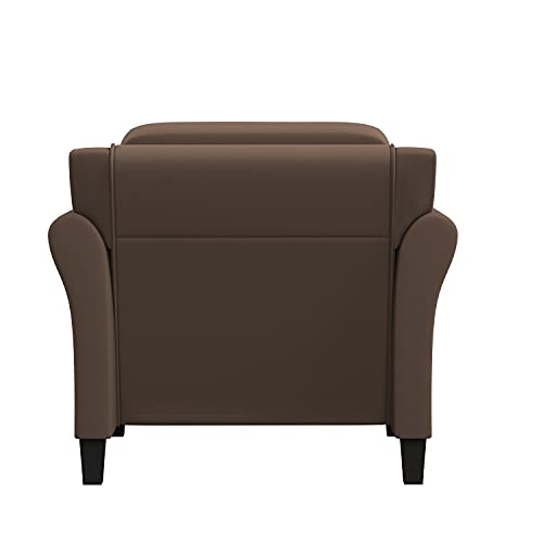 Lifestyle Solutions Harrington Armchair, 35.4" W x 32.0" D x 32.7" H, Brown