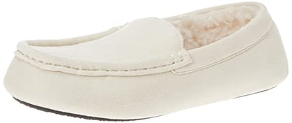 Amazon Essentials Women's Moccasin Slipper, Light Beige, 13