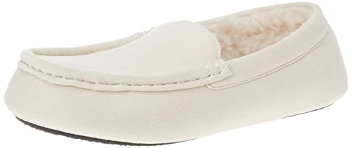 Amazon Essentials Women's Moccasin Slipper, Light Beige, 13
