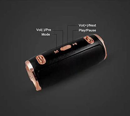 CRLKSSJX Portable Wireless Bluetooth Speakers,Outdoor Sports Speakers with Bluetooth 5.0,IPX5 Waterproof,3D Stereo,8 Hours Playback time,with HD Sound for Pool, Beach, Bike, Travel