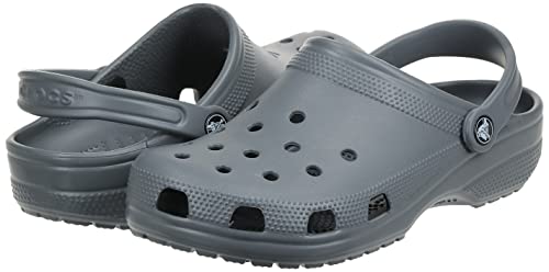Crocs Unisex-Adult Classic Clogs (Best Sellers), Slate Grey, 10 Men/12 Women