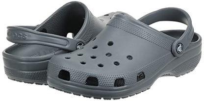 Crocs Unisex-Adult Classic Clogs (Best Sellers), Slate Grey, 10 Men/12 Women