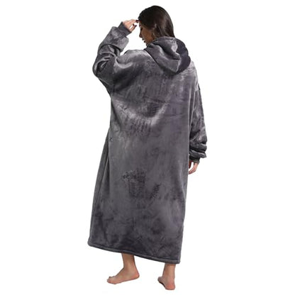NIMOJIRO Wearable Blanket,Winter Oversized Blanket Hoodie With Huge Pockets Comfortable Soft And Fluffy for Adult Women Men…