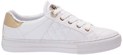 Guess Women's Loven Sneaker, White, 7.5