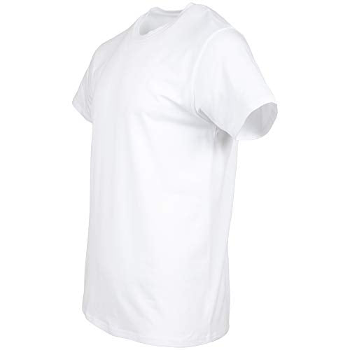 Gildan Men's Cotton Stretch T-Shirts, Multipack, Artic White (Crew 3-Pack), Medium