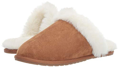 Amazon Essentials Women's Scuff Slipper, Light Brown, 7