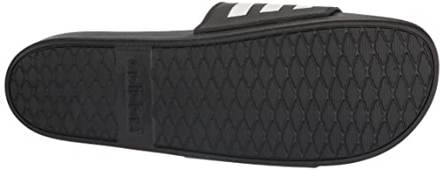 adidas Adult Adilette Comfort Slides Core Black/White/Core Black 8